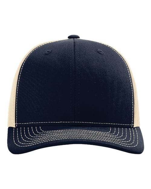 Richardson 112 Snapback Trucker Cap - Navy/ Khaki