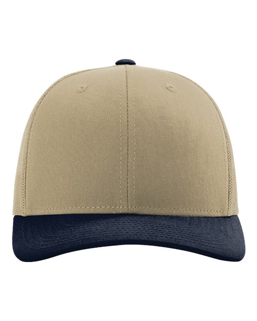 Snapback Trucker Cap - Khaki/ Navy CMB