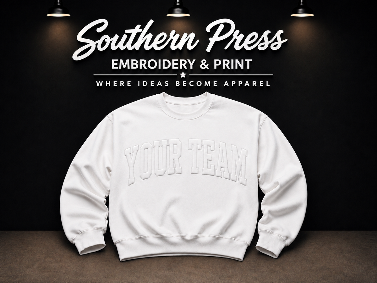 Embossed Sweatshirts - White