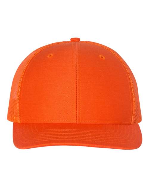 Richardson 112 Snapback Trucker Cap - Orange