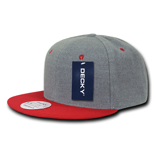 6 Panel High Profile Structured Melton Snapback