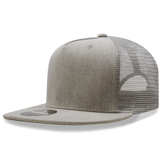 5 Panel High Profile Structured Denim Trucker