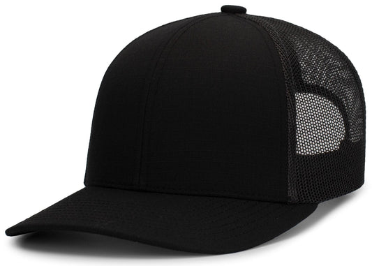 Pacific Headwear BLACK/LT CHARCOAL/BLACK / OS Multicam® Trucker Snapback Cap