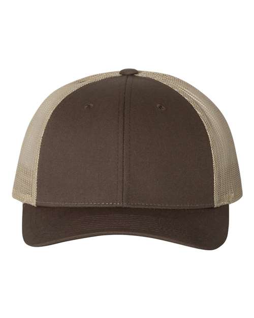 Richardson Brown/ Khaki / M/L Richardson 115 Low Pro Trucker Cap