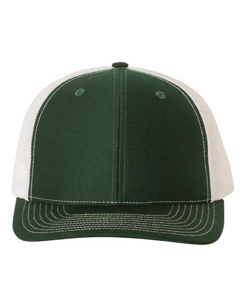 Richardson Dark Green/ White / OSFM Richardson 112 Snapback Trucker Cap