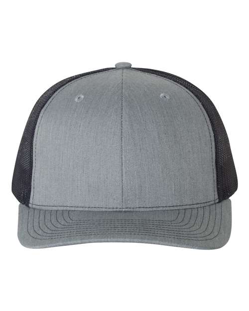Richardson Heather Grey/ Navy / OSFM Richardson 112 Snapback Trucker Cap