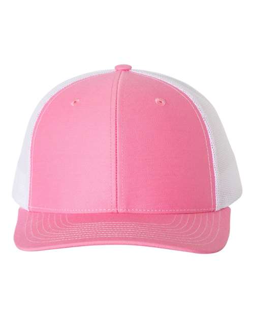 Richardson Hot Pink/ White / OSFM Richardson 112 Snapback Trucker Cap