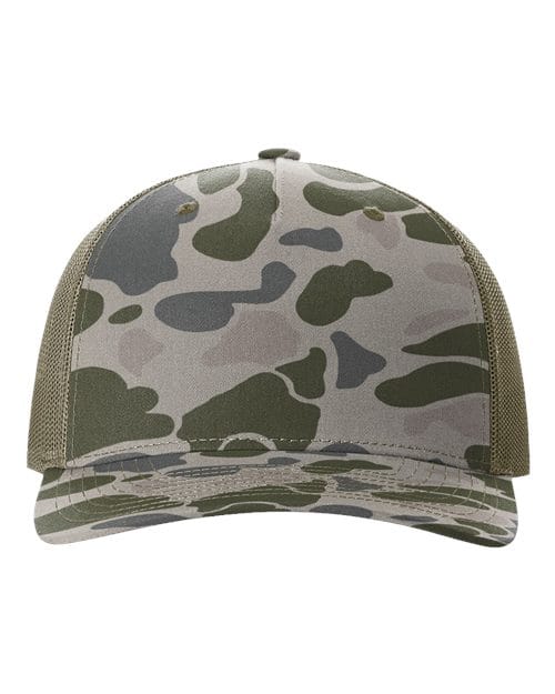 Richardson Marsh Duck Camo/ Loden / Adjustable Richardson 112PFP Five-Panel Printed Trucker Cap