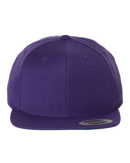 YP Classics Purple / Adjustable Premium Flat Bill Snapback Cap