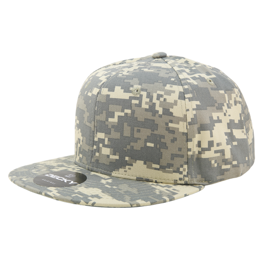 6 Panel High Profile Structured Camo Snapback