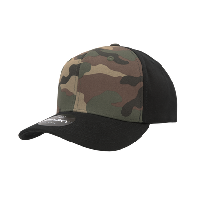 6 Panel Mid Profile Structured Camo Cap