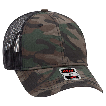 OTTO CAP® Camouflage 6 Panel Low Profile Mesh Back Trucker Hat