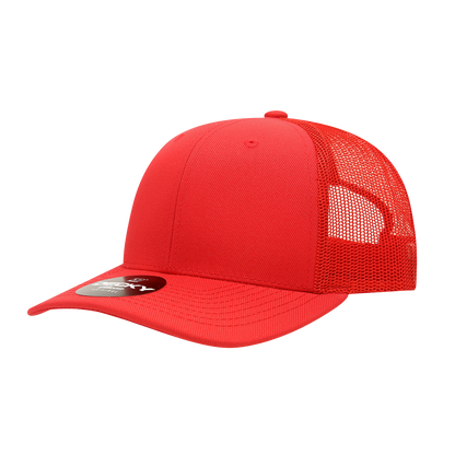 6 Panel Mid Profile Structured Acrylic/Polyester Trucker