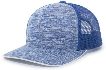 Aggressive Heather Trucker Snapback Cap