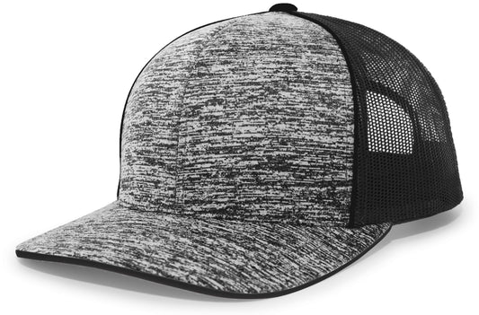 Aggressive Heather Trucker Snapback Cap