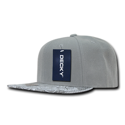 6 Panel High Profile Structured Bandanna Bill Snapback