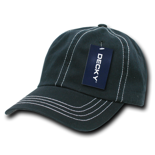 6 Panel Low Profile Relaxed Contra-Stitch Dad Hat