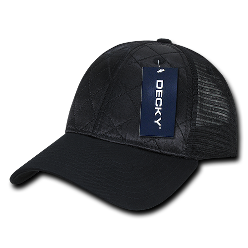 6 Panel Low Profile Structured Quilted Trucker