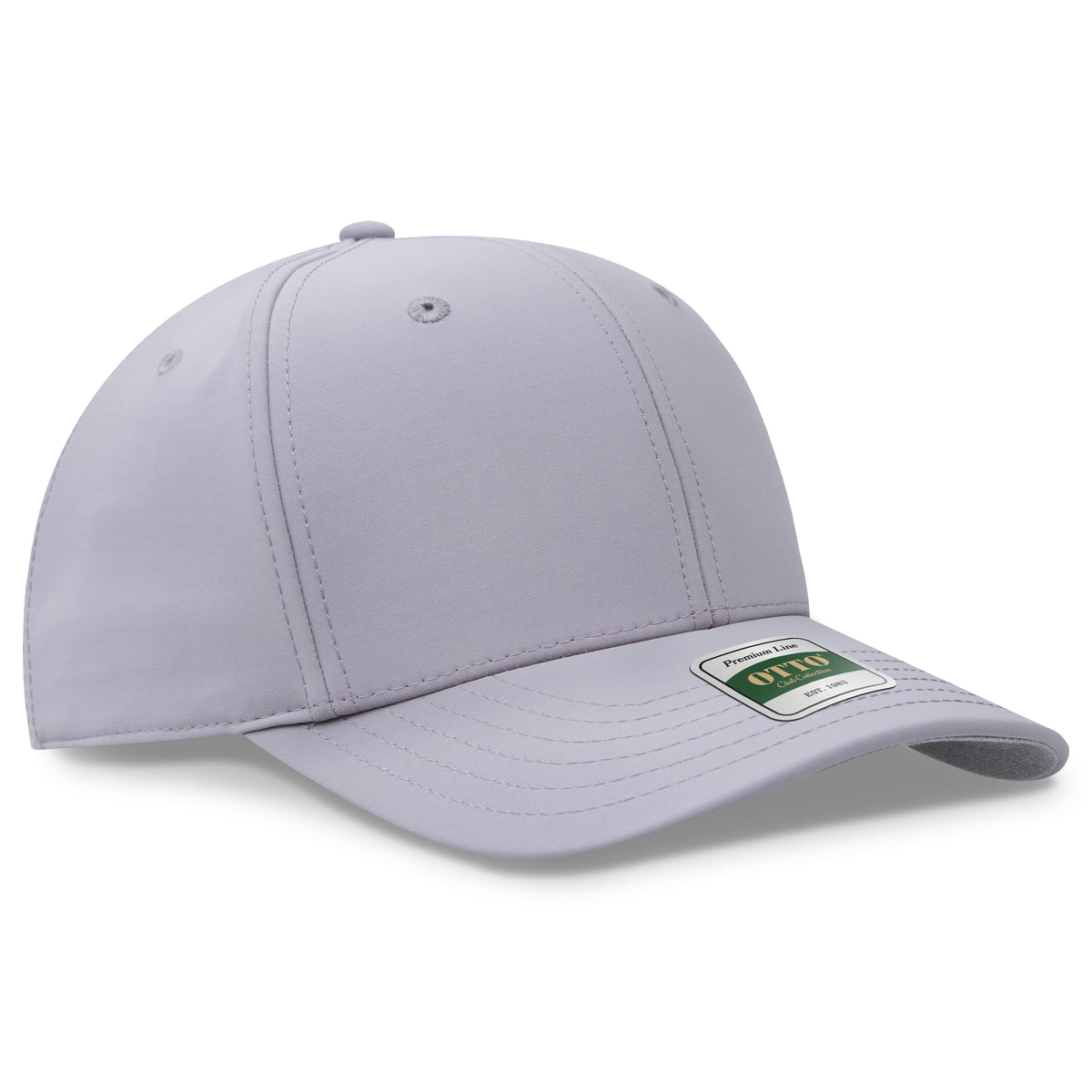Otto Cap 123 Comfy Fit Club Collection 6 Panel Pro Style Cap - Gray