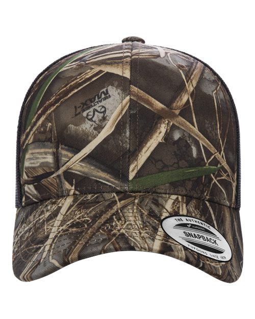 YP Classics Retro Trucker Cap - Realtree Max7/ Brown