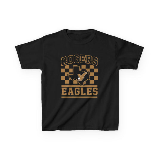 Rogers Eagles Youth T‑Shirt — School Spirit Eagle Logo Tee