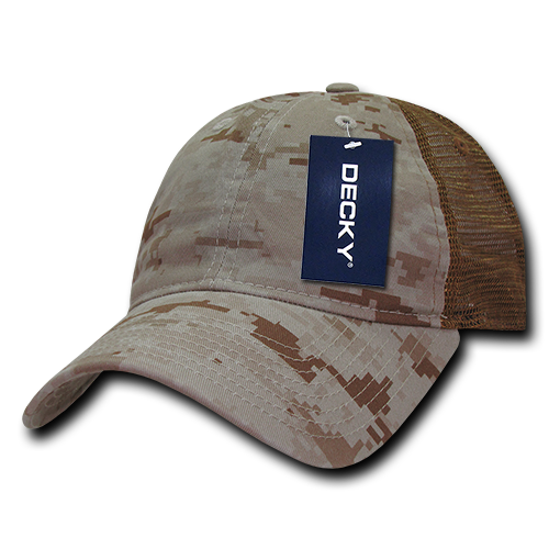 6 Panel Low Profile Relaxed Camo Trucker