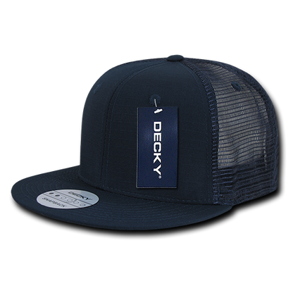 6 Panel High Profile Structured Ripstop Trucker