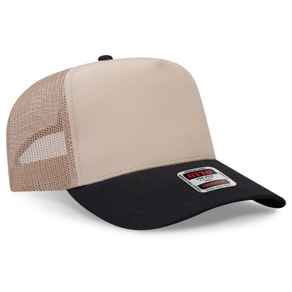 OTTO CAP® 5 Panel Mid Profile Mesh Back Trucker Hat
