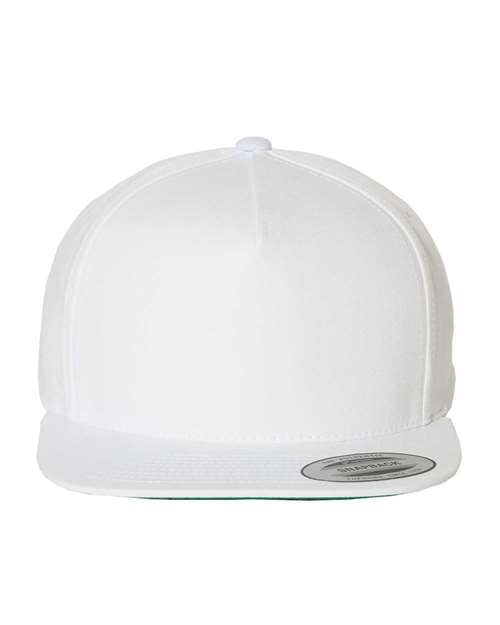 YP Classics Five-Panel Cotton Twill Snapback Cap - White