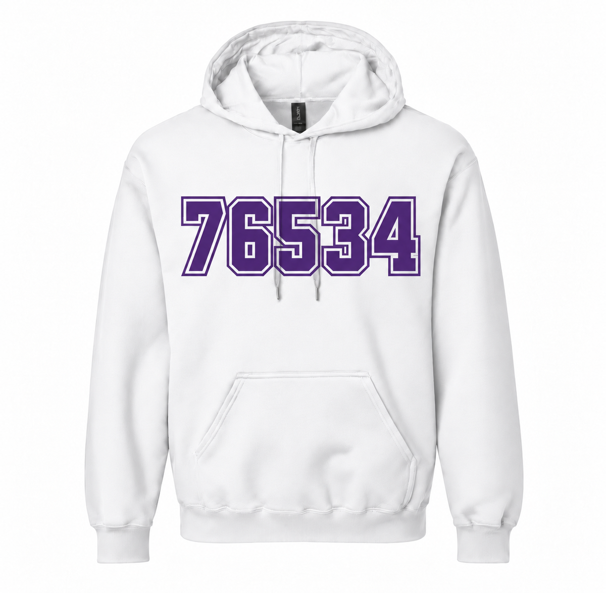 Holland 76534 ZIP Code Hoodie - White / Purple
