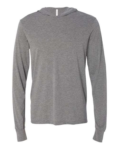 Unisex Jersey Hooded Long Sleeve Tee