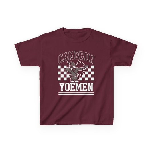 Cameron Yoemen Kids T‑Shirt — Youth Yoemen Mascot Tee