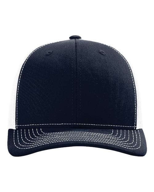 Richardson 112 Snapback Trucker Cap - Navy/ White