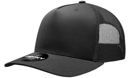 5 Panel Mid Profile Structured Cotton Blend Trucker