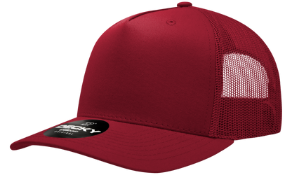 5 Panel Mid Profile Structured Cotton Blend Trucker