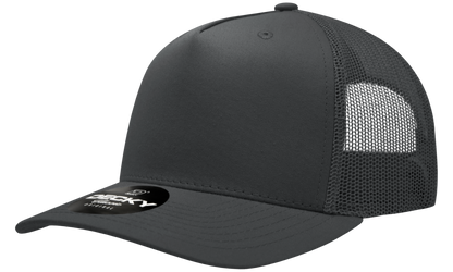 5 Panel Mid Profile Structured Cotton Blend Trucker