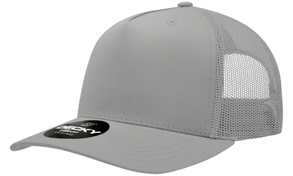 5 Panel Mid Profile Structured Cotton Blend Trucker