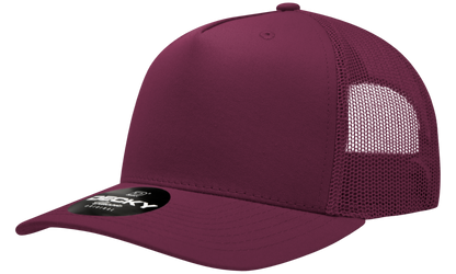 5 Panel Mid Profile Structured Cotton Blend Trucker