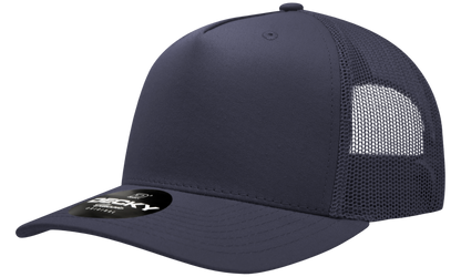 5 Panel Mid Profile Structured Cotton Blend Trucker
