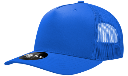 5 Panel Mid Profile Structured Cotton Blend Trucker