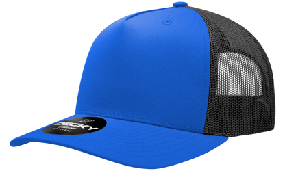 5 Panel Mid Profile Structured Cotton Blend Trucker