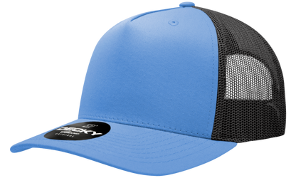 5 Panel Mid Profile Structured Cotton Blend Trucker