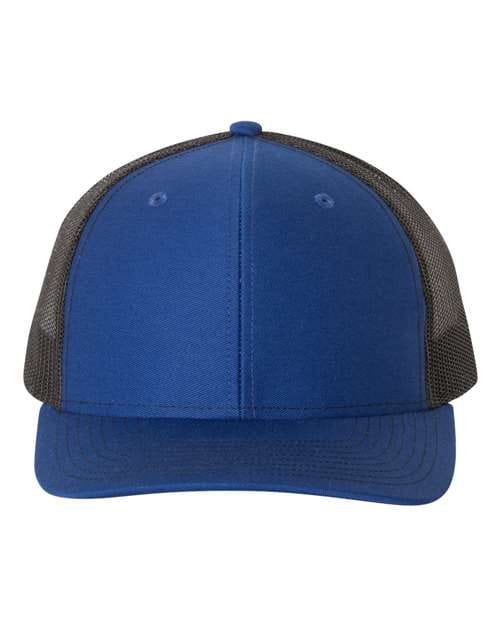 Richardson 112 Snapback Trucker Cap - Royal/ Black