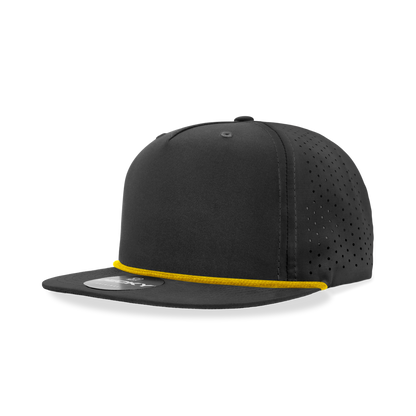 5 Panel High Profile Relaxed Perforated Performance Rope Hat