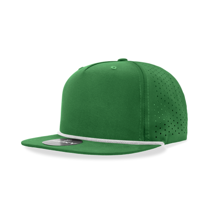 5 Panel High Profile Relaxed Perforated Performance Rope Hat