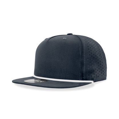 5 Panel High Profile Relaxed Perforated Performance Rope Hat
