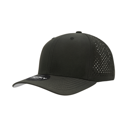 6 Panel Mid Profile Structured Perforated Performance Cap