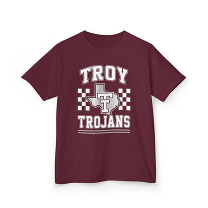Troy Trojans Kids Tee — Youth School Spirit T-Shirt