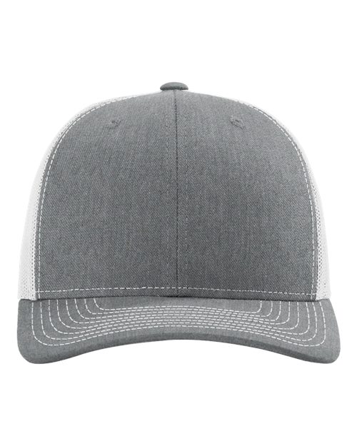 Snapback Trucker Cap - Heather Grey/ Light Grey