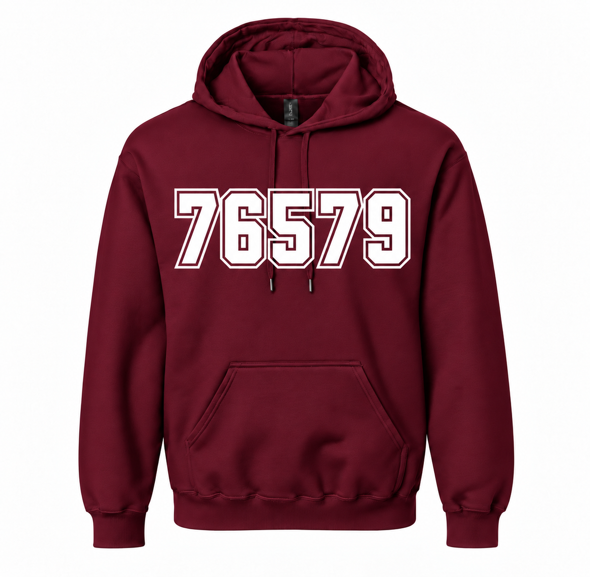 Troy Trojans 76579 ZIP Code Hoodie - Maroon / White